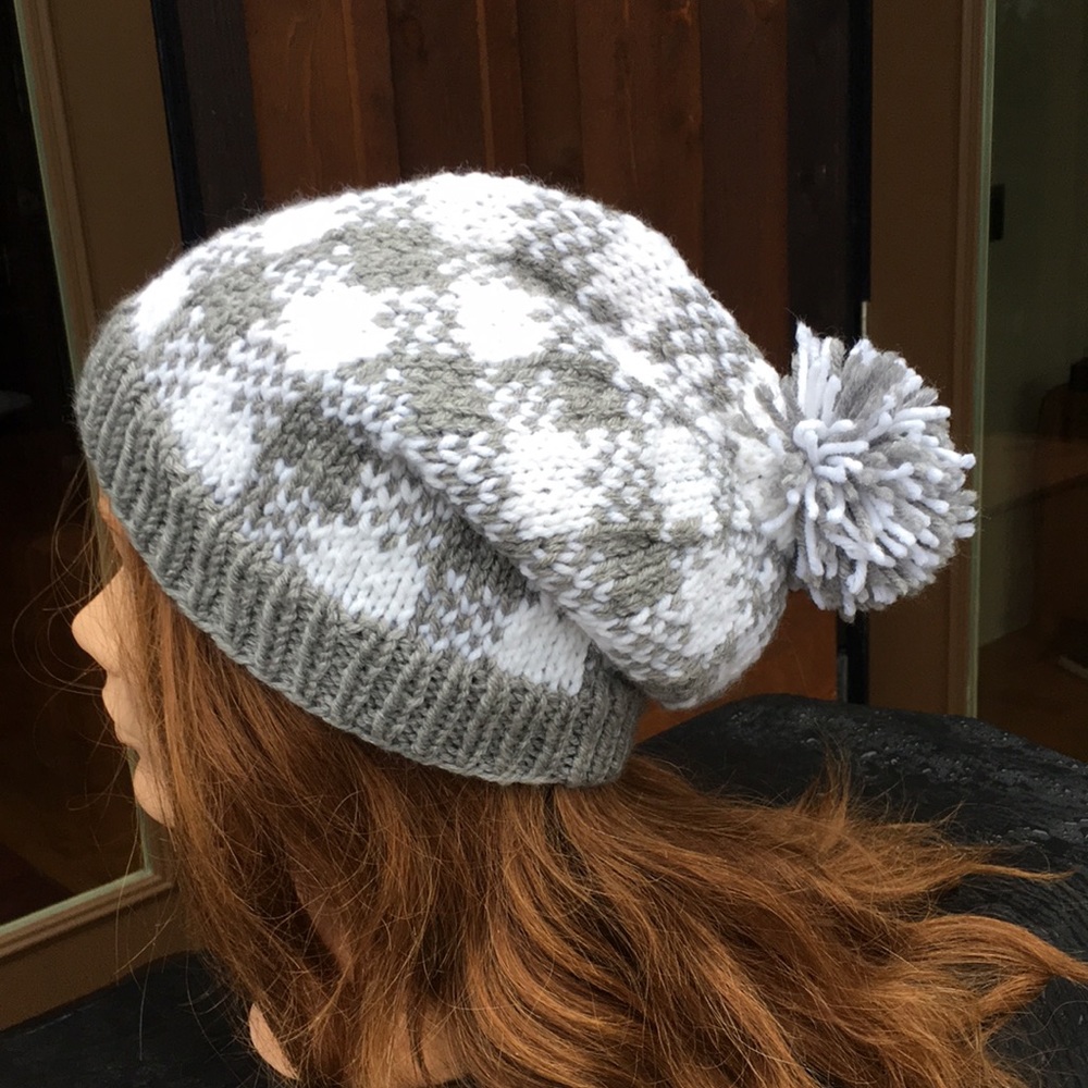 Hand Knit Lumberjack Hat/Toque